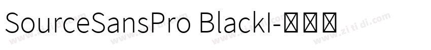 SourceSansPro BlackI字体转换